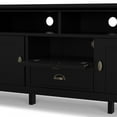 thumbnail image 4 of Redmond 72 inch Wide Solid Wood TV Stand in Black For TVs up to 80 inches, 4 of 14