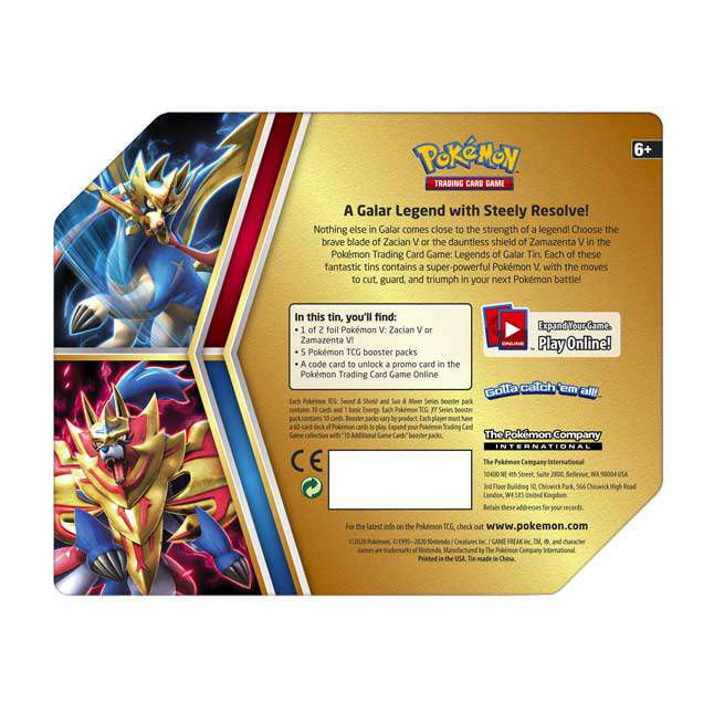 Jogo Pokemon BOX Galar Sobble Zacian Copag 99568 – Starhouse Mega Store