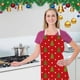 thumbnail image 4 of Linen Apron, rolling cart, foldable, portable, kitchen helper, 2-tier design, metal frame, for dorm, holiday storage, stylish decor, heavy-duty, easy clean, durable construction,, 4 of 6