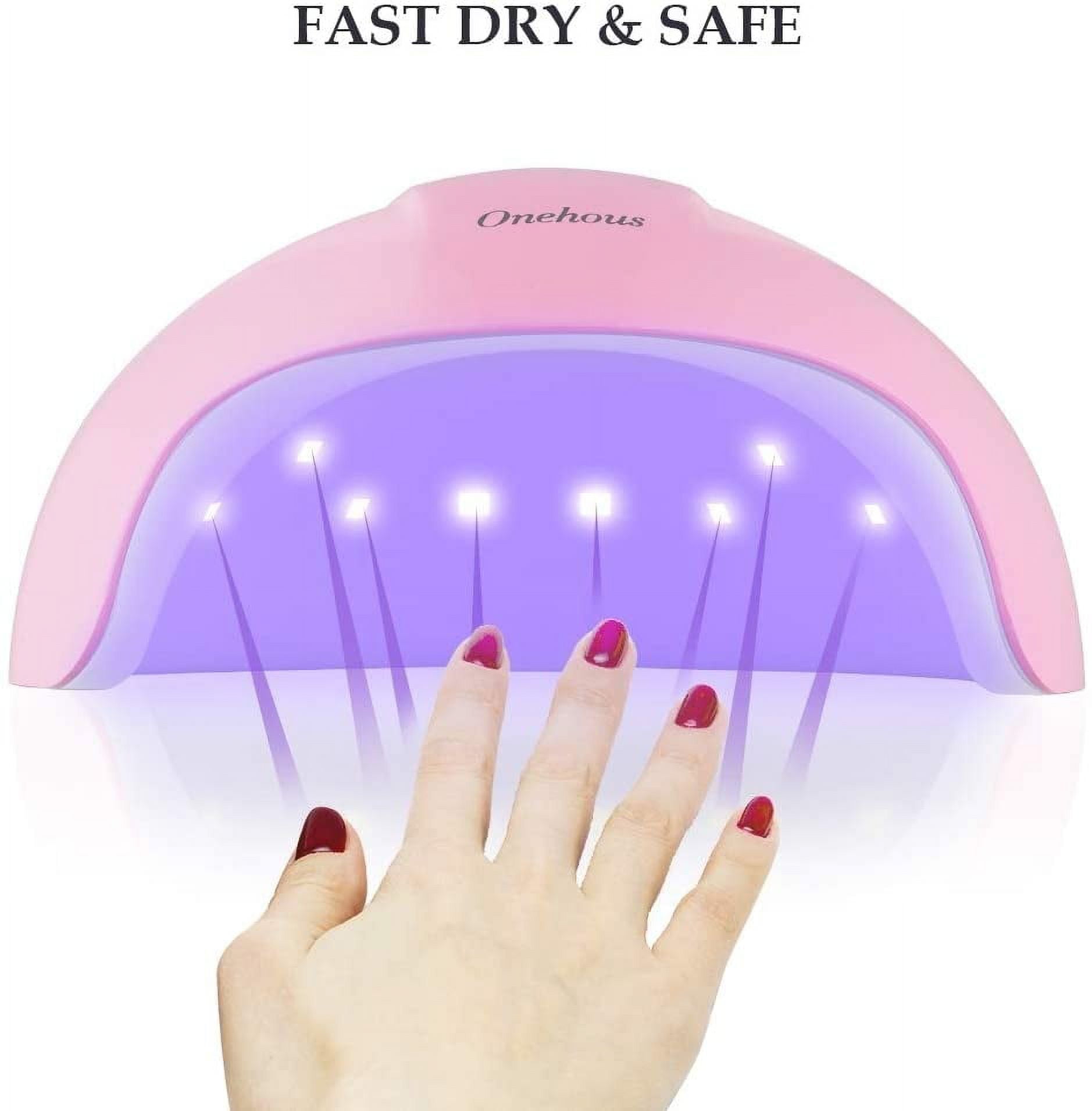 EIMELI 36W Led Nail Lamp,Professional LED UV Nail Polish Dryer Lamp GEL Acrylic Curing Light Spa Kit with 3 Timer Setting Portable Nail Dryer Curing Lamp for Fingernail