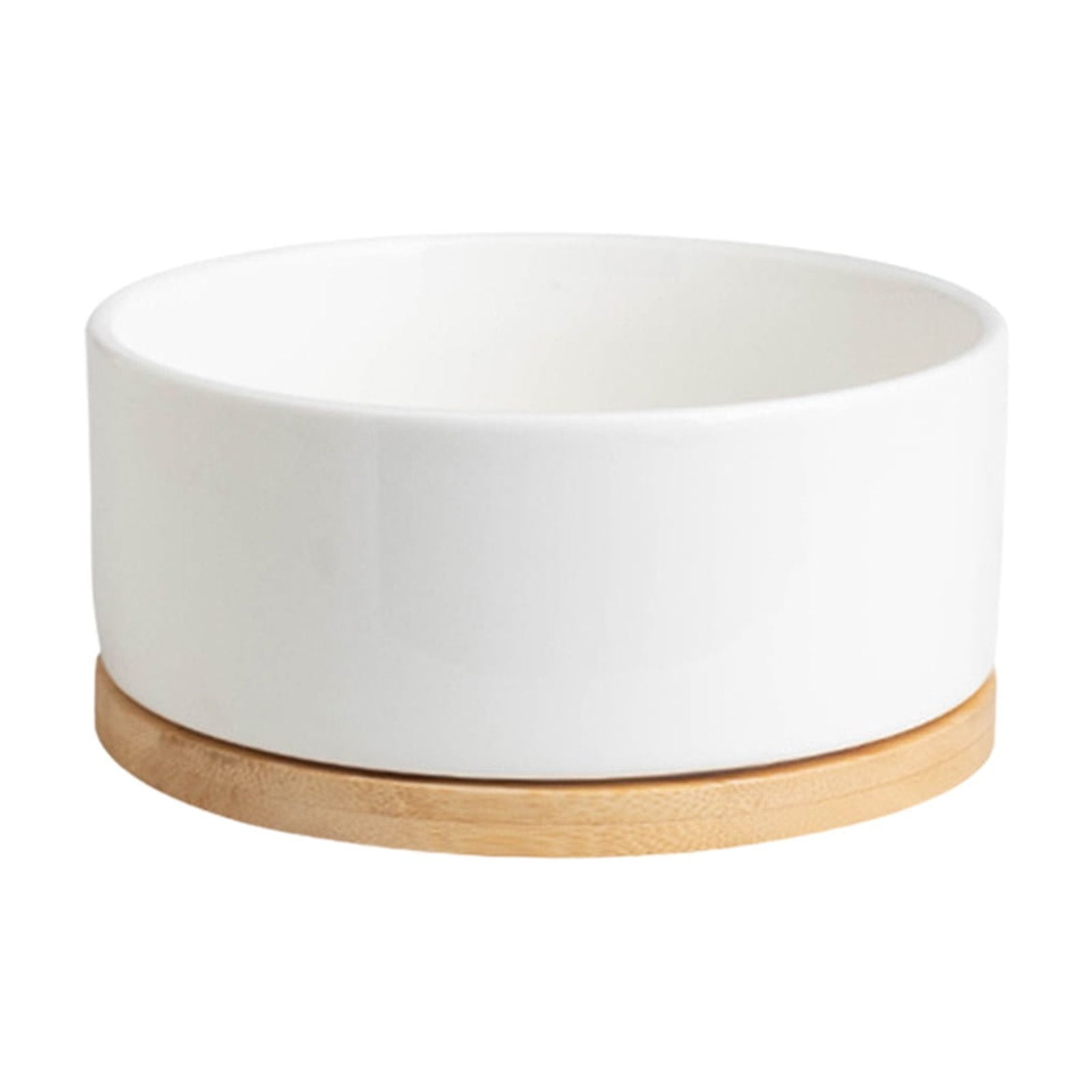 Fmbmuo Constant Temperature Heating Cat Bowls Ceramic Rectangle Non-Slip Ceramics Dog Bowls, Multi-Pet White Portable Bohemian Pet Bowls, Suitable for Both Cats and Dogs