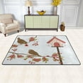 thumbnail image 2 of SKYSONIC Cute Birds Floral Branch Non-Slip Area Rug, Valentine Bird House Floor Carpet Comfort Floor Mats Decor for Indoor Front Porch Living Room Bedroom Kitchen, 36"x24", 2 of 5