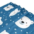 thumbnail image 3 of Yayeee Shower Curtain with Hooks 72"x72" Waterproof Fabric Bathroom Hanging Decor, Blue Polar Bear, 3 of 5