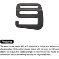 thumbnail image 4 of Metal G Hooks Webbing Buckles, G-Hook Wave Buckle Adjusters Slide Buckle for Backpack Strap Webbing 2Pcs, 4 of 5