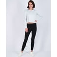 thumbnail image 6 of Real Essentials 5 Pack: Women's Dry Fit Crop Top - Long Sleeve Crew Neck Stretch Athletic Tee (Available in Plus Size), 6 of 7
