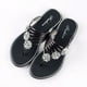 thumbnail image 1 of Sandalias de verano para mujer, zapatillas planas plateadas, zapatillas ligeras para mujer, chanclas casuales para exteriores, 1 of 6