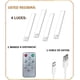 thumbnail image 2 of Luz Led con Sensor de Movimiento, 4PCS Luces para Debajo del Clóset Recargables con 3 Colores y Brillo Ajustable, con Control Remoto, para Recámara, Clóset, Pasillo, Escaleras(30CM), 2 of 16