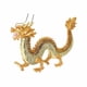 thumbnail image 5 of Figura decorativa de dragón chino de aleación, regalo clásico para inauguración de la casa. Dorado, 5 of 9