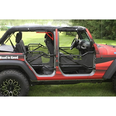 Steinjäger Doors Wrangler JK 2007-2018 Inserts Front and Rear Doors Black