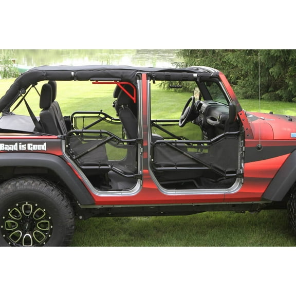 Steinjäger Doors Wrangler JK 2007-2018 Inserts Front and Rear Doors Black