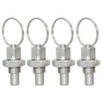 thumbnail image 1 of Miangastore 4pcs Stainless Steel Locking Pins Non Lockout Spring Plunger with Pull Ring, 1 of 9