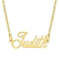 thumbnail image 1 of KISPER 18K Gold Plated Stainless Steel Personalized Name Pendant Necklace, 1 of 39