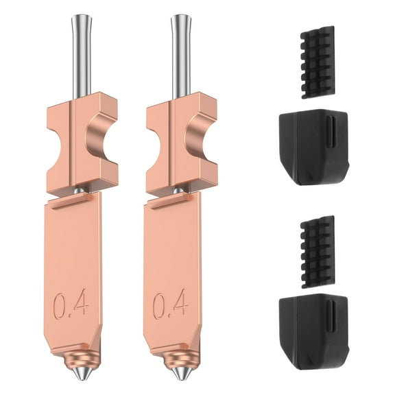 2Pcs Assembled Hotend Kit for AD5X FDM Quick Detachable Hotend Nozzle Kit with Silicone Cover and Brushes for Quick Printing