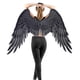 thumbnail image 5 of Bewildely Halloween 3D grandes alas de ángel Prop Hada no tejido decoración de vacaciones suministros de fiesta con correas elásticas accesorios Kits de decoración para fiestas Negro Bewildely HA043399-01, 5 of 6
