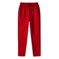 thumbnail image 5 of MEICHEN Women Fleece Baggy Sweatpants with Pockets Wide Straight Leg High Waist Joggers Pants Winter Clothes, 5 of 7