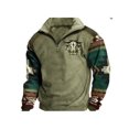 thumbnail image 3 of 2024 tendencia camisa de lana con cuello en V para hombres tendencia retro sudadera americana Otoño Invierno top de manga larga, 3 of 5