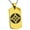 Gold, variant on Stainless Steel Takahashi Samurai Crest Engraved Dog Tag Pendant Necklace