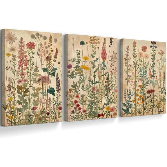 Jesus Canvas Wall Art Sacred heart of Jesus Pictures Christian Wall Decor Catholic Poster Religious Wall Art Heart of Mary and Joseph Painting Divine Mercy Prints for Bedroom（Only canvas）