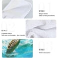 thumbnail image 5 of Beautiful Turtle Hand Towels Set of 2 Soft Absorbent Kitchen Hanging Towels Dish Cloths Bathroom Hand Towels with Loop & Hook for Kitchen Bathroom Wash cloth, 5 of 7