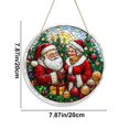 thumbnail image 3 of Elegant Resin Christmas Sign with Festive Images, Holiday Decor for Adding Warmth to Home or Party, Durable PVC Material with Pre-Attached Hanging Rope, 3 of 6
