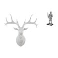 thumbnail image 1 of Estatua de cabeza de ciervo,Decoración de pared con cabeza de ciervo,animales,adorno para el hogar,Figura de escritorio,Estatua de, 1 of 8