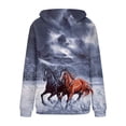 thumbnail image 4 of Womens Pullover Hoodies CALAFEBILA Winter Long Sleeve Horse Graphic Ethnic Style Hoodies With Pocket Drawstring Training Womens Crewneck Sweatshirt Sweatshirts for Women Fashion, 4 of 4