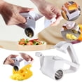 thumbnail image 1 of TIMIFIS Kitchen Essentials Kitchen Accessories Stainless Steel Vegetable Cutter Kitchen Utensils Hand-cranked Cheese Grater Cheese Grater Rotary Planer Hand-cranked Grater Apartment Essentials, 1 of 7