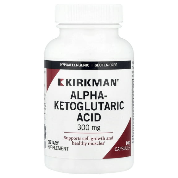 Kirkman Labs Alpha-Ketoglutaric Acid, 100 Capsules