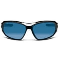 thumbnail image 4 of Ergodyne Skullerz Loki Convertible Safety Sunglasses/Goggle Kit- Black Frame, Blue Mirror Lens, 4 of 4