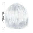 thumbnail image 3 of Ladies Wig Human Hair Short 30CM Carnival Party Decoration Synthetic Hairpiece For Women, 3 of 7