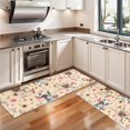 thumbnail image 3 of Kitchen Rugs Sets Of 2,Yorkie with Pioneer Flower Anti Fatigue Kitchen Mat Rugs Non Slip Washable,Decorative Kitchen Floor Mats for Kitchen,Sink,Laundry,17"X47", 3 of 5