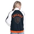 thumbnail image 2 of Women's G-III 4Her by Carl Banks White/Navy Chicago Bears Rally Rhinestone Full-Zip Track Jacket, 2 of 2