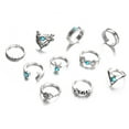 thumbnail image 6 of Yesbay Women Bohemia Fake Turquoise Fingers Knuckle Rings Wedding Party Jewelry, 6 of 7