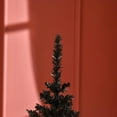 thumbnail image 2 of Kadyn Christmas Tree, Xmas Trees,5' Artificial Pencil Christmas Tree with 294 Realistic Branch Tips and Plastic Stand, Black, 2 of 6