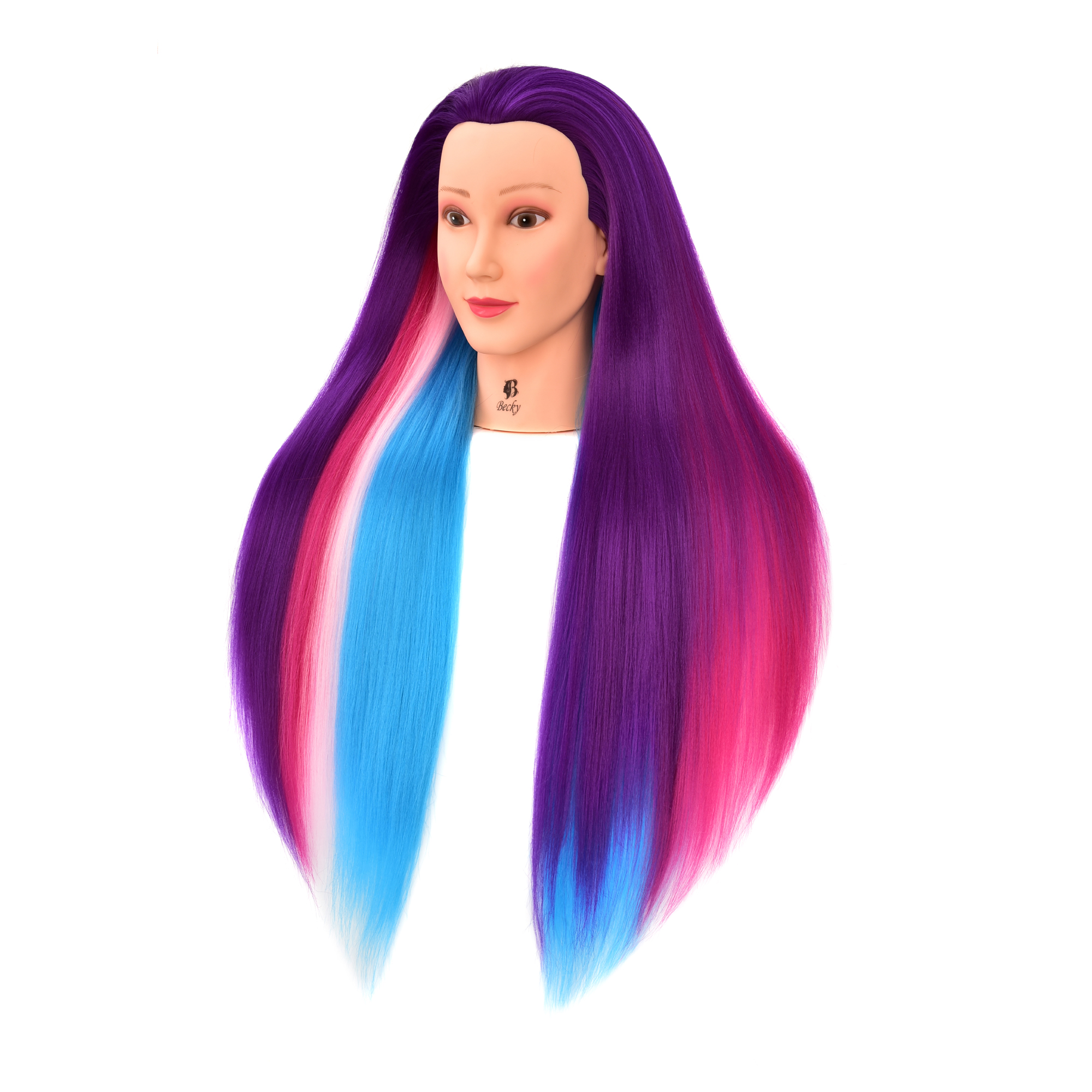 30" Synthetic Fiber Mannequin Head (Long and Thick) Hairdresser Training Head Manikin Cosmetology Doll Head