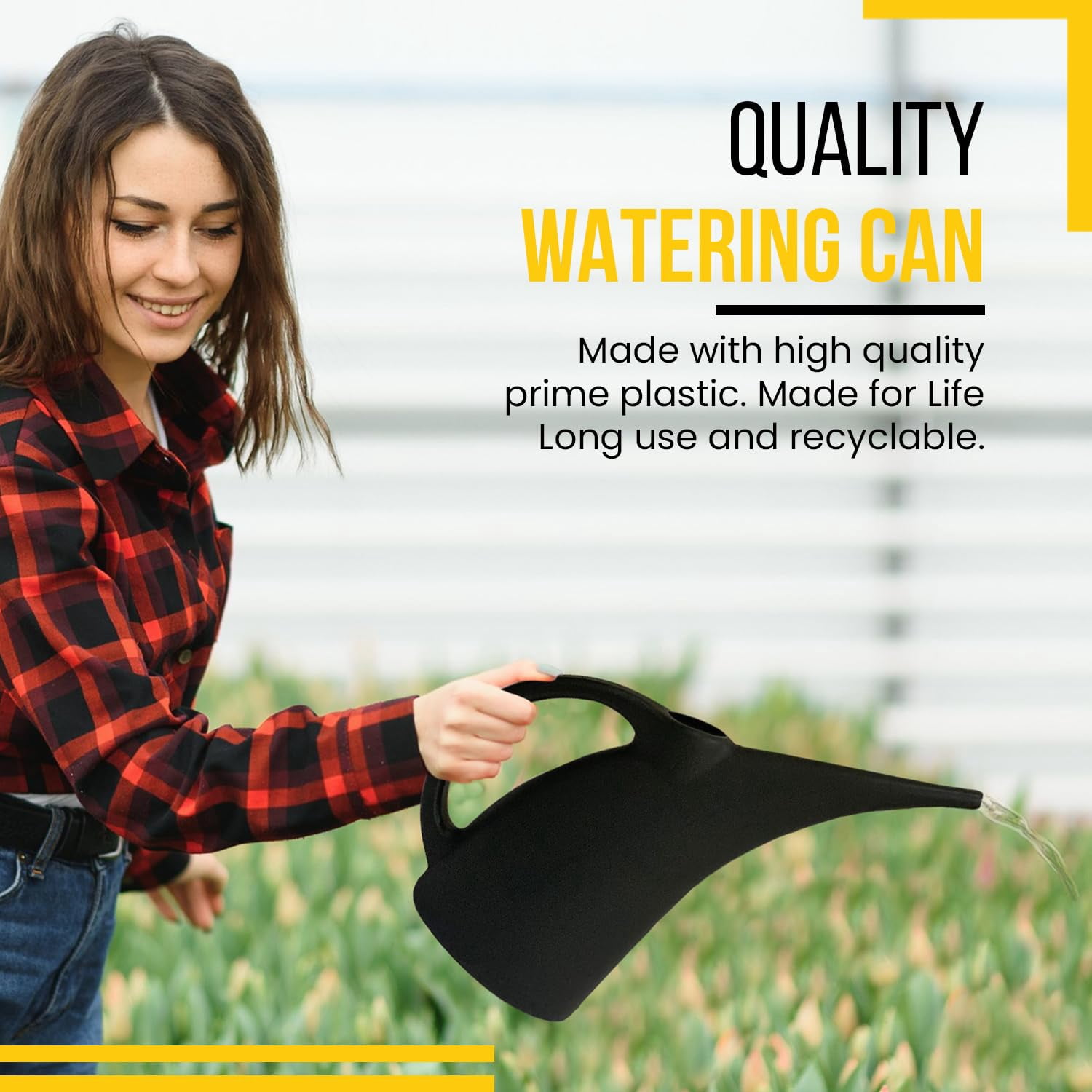 PRODUCTS Watering Can 1/2 Gallon - Small Watering Can for Indoor Plants - Outdoor Watering Can - Purple Plant Waterer - Plastic Watering Can for Garden - 1 Pack