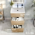 thumbnail image 3 of Eviva Victoria 25" White Oak Modern Bathroom Vanity with White Integrated Acrylic Sink, 3 of 7