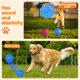 thumbnail image 3 of Wekvgz - 12 pelotas con pinchos para perros de 4,33 pulgadas, juguete seguro para perros con chirrido, pelota elástica para morder para perros, juguete para masticar para cachorros de TPR, pelota, 3 of 8