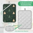 thumbnail image 6 of Yayeee Pot Holders Kitchen Heat Resistant with Pocket 7"x9.8" Cotton Oven Cooking Hot Pads, Pink Christmas Trees, 6 of 7