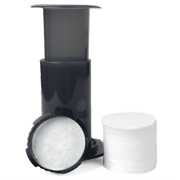 500-Count Replacement Paper Filters - Round Disposable Coffee Filters Paper Compatible with Aeropress Coffee Makers for Brewing Tea and Coffee(64mm)