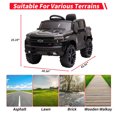 thumbnail image 6 of 12V Battery Powered Electric Car for Kids ,Licensed Chevrolet Silverado Ride On Truck Car with Remote Control,MP3/FM, LED Lights,3.7mph Max Speed,Spring Suspension Electric Vehicle for Kids/Toddlers, 6 of 7