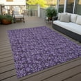 thumbnail image 6 of Addison Rugs Chantille Indoor/Outdoor Transitional Floral Purple Washable Rectangle Rug, 2'6" x 3'10", 6 of 6