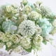 thumbnail image 4 of Billuyoard Decoración floral para el hogar Flor de rosa artificial Boda Nupcial Tela de seda Flor falsa Flores artificiales blanco verde 1 Stück, 4 of 6