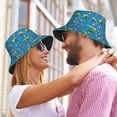 thumbnail image 6 of Cute Bee and Sunflower Pattern Bucket Hat Foldable Fisherman Outdoor Summer Camping Travel Hiking Caps for Men Women, 6 of 7
