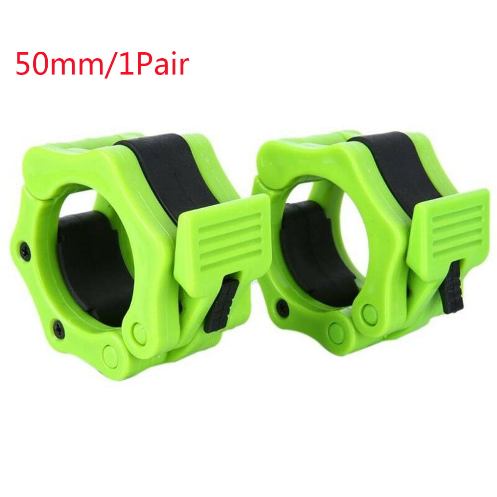 Details about   1 Pair 2" Barbell Clamp Collar Clips Dumbbell Weight Bars Adjuster Olympic Size