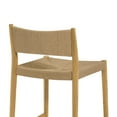 thumbnail image 3 of Erie Woven Paper Cord and Oak Wood Bar Stool, 3 of 6