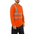 thumbnail image 2 of Kolossus AirFlex ANSI Class 2 High Visibility Long Sleeve Safety Shirt Orange, 2 of 10