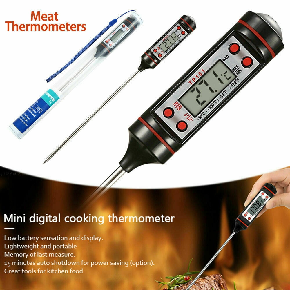 Digital Kitchen Thermometer For Meat Water Milk Cooking Food Probe BBQ ToolsZJP 