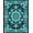 Black, Pattern 1, variant on ODIKA 4'x6' Machine Washable Non-Slip Area Rug, Half Round Doormat with Turquoise and Charcoal Design High Traffic Rug, Black, 89049