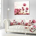 thumbnail image 2 of Designart Cosmos Flowers Meadow At Sunset - Floral Throw Pillow - 16x16, 2 of 4